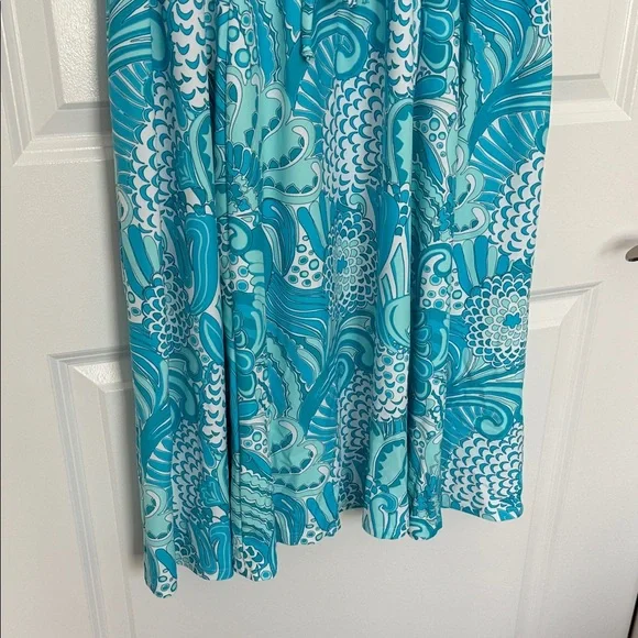 Jude Connally aqua blue and White Sleeveless Dress - Picture 5 of 7